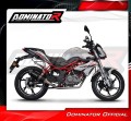 complete exhaust system with muffler DOMINATOR Full System HP3 BLACK fits the motorcycle Benelli BN 125 2018   2023 4