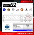 complete exhaust system with muffler DOMINATOR Full System GP BLACK fits the motorcycle Yamaha YZF R125 2019   2020 5