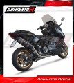 complete exhaust system with muffler DOMINATOR Full System HP6 BLACK fits the motorcycle Yamaha XP 560 T MAX 2020   2024 3