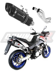 Aprilia Pegaso 650 Strada 2007 - 2010 Avgas Ljuddämpare HP1 SVART + dB killer