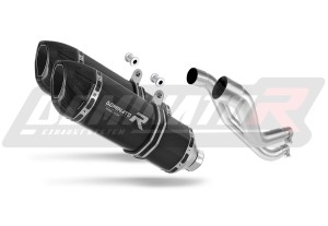 Aprilia Pegaso 650 Factory 2007 - 2010 Avgas Ljuddämpare HP1 SVART + dB killer