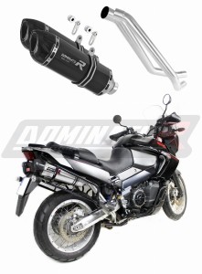 Aprilia ETV 1000 Caponord 2005 - 2007 Avgas Ljuddämpare HP1 SVART + dB killer