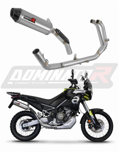 Aprilia Tuareg 660 2021 - 2022 EXHAUST Collector Manifold Full System Muffler Auspuff Sportauspuff Silencer Echappement Silencieux Scarico Scarichi Escape Wydech Tłumik HP3 Dominator Exhaust System x