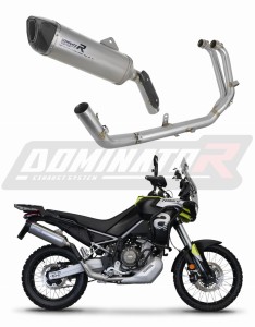 Aprilia Tuareg 660 2021 - 2023 Komplett avgassystem Ljuddämpare Titan HP6 + dB killer