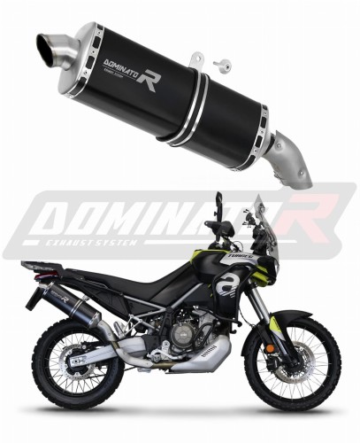 avgassystem ljuddämpare DOMINATOR P7 svart passar till motorcykeln Aprilia Tuareg 660 2021   2023 6