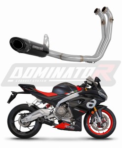 Aprilia RS 660 2020 - 2024 Komplett avgassystem Ljuddämpare HP8 SVART + dB killer