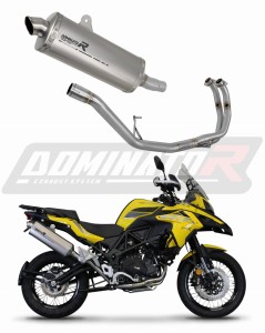 Benelli TRK 502 X 2018 - 2021 Komplett avgassystem Ljuddämpare Titan P7 + dB killer