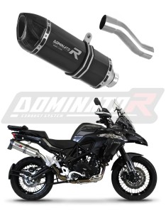 Benelli TRK 502X 2018 - 2021 Avgas Ljuddämpare HP1 SVART + dB killer