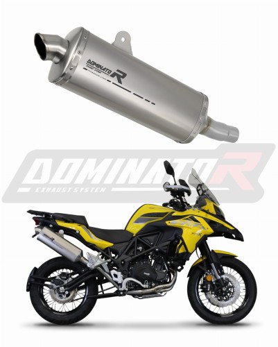 Benelli TRK 502 X 2022 EXHAUST Muffler Auspuff Sportauspuff Silencer Echappement Silencieux Scarico Scarichi Escape Wydech Tłumik P7 Titanium Dominator Exhaust System x