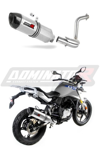 G 310 GS EXHAUST BMW Muffler Auspuff Sportauspuff Silencer Echappement Silencieux Scarico Scarichi Escape Wydech Tłumik Carbon Tip HP1 2016 - 2018 Dominator  x
