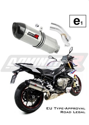 S1000R Exhaust BMW Homologated EC Type approval  Street legal Approval Certificate Muffler Auspuff Sportauspuff Silencer Echappement Silencieux Scarico Scarichi Escape Wydech Tłumik Carbon Tip HP1 2017 - 2020 Dominator 1 x