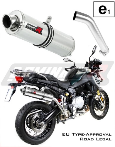 exhaust muffler DOMINATOR homologated road legal ROUND fits the motorcycle F850GS Adventure 2016   2020 5