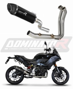 BMW F900XR 2020 - 2026 Komplett avgassystem Ljuddämpare HP5 SVART + dB killer