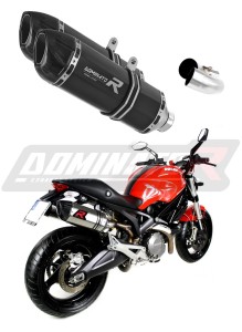 Ducati MONSTER 696 2008 - 2014 Avgas Ljuddämpare HP1 SVART + dB killer