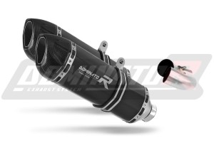Ducati MONSTER 796 2010 - 2015 Avgas Ljuddämpare HP1 SVART + dB killer