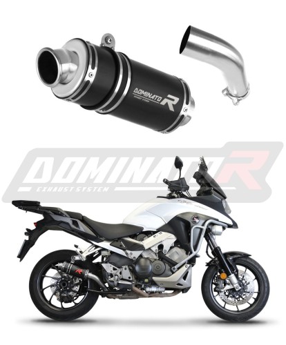 Honda VFR 800 X Crossrunner 2015 - 2021 EXHAUST Muffler Auspuff Sportauspuff Silencer Echappement Silencieux Scarico Scarichi Escape Wydech Tłumik GP 1 BLACK DOMINATOR x
