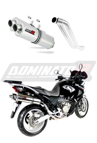 exhaust muffler DOMINATOR oval fits the motorcycle Honda XL 1000 V VARADERO 1999   2016 5