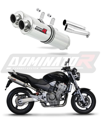 exhaust muffler DOMINATOR ROUND fits the motorcycle Honda CB 900F HORNET 2002   2007 6