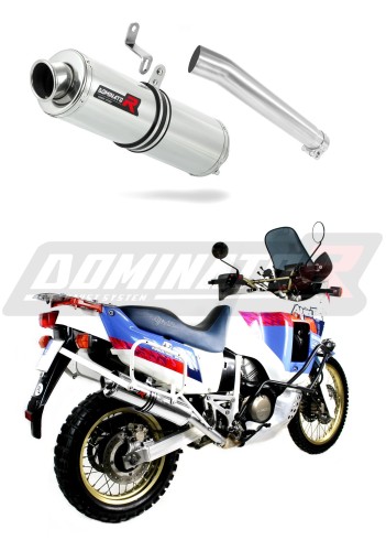 exhaust muffler DOMINATOR ROUND fits to Honda XRV 750 AFRICA TWIN RD04 1990  1992 6
