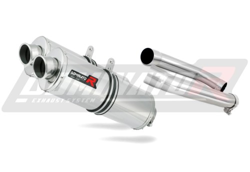 exhaust muffler DOMINATOR oval fits the motorcycle Honda VTR 1000F Firestorm 2002   2006 3