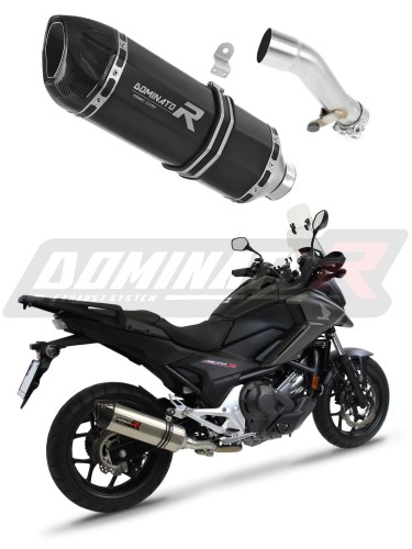 Honda NC 700 / 750 S 2012 - 2020 EXHAUST Muffler Auspuff Sportauspuff Silencer Echappement Silencieux Scarico Scarichi Escape Wydech Tłumik HP1 BLACK Dominator Exhaust System x