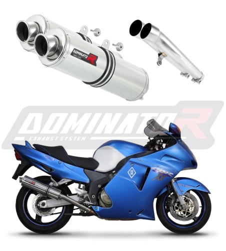 exhaust muffler DOMINATOR ROUND fits the motorcycle Honda CBR 1100 XX 1996   2006 6