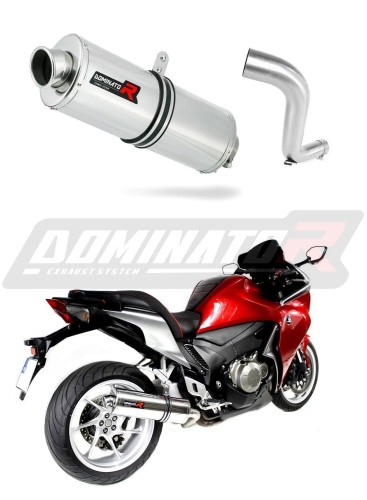exhaust muffler DOMINATOR oval fits the motorcycle Honda VFR 1200 F 2010   2018 5