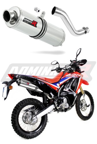 CBF 250 Rally EXHAUST Honda Muffler Auspuff Sportauspuff Silencer Echappement Silencieux Scarico Scarichi Escape Wydech Tłumik ROUND 2017 - 2019 Dominator x