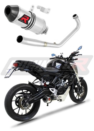 complete exhaust system with muffler DOMINATOR Full System HP3 fits the motorcycle Honda CB 125 R 2018   2020 7