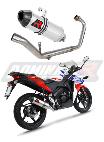 complete exhaust system with muffler DOMINATOR Full System HP3 fits the motorcycle Honda CBR 125 R 2011   2018 6