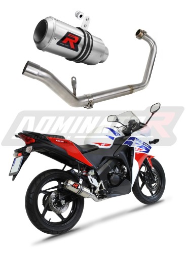 complete exhaust system with muffler DOMINATOR Full System GP fits the motorcycle Honda CBR 150 R 2011   2016 6