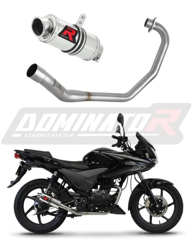 complete exhaust system with muffler DOMINATOR Full System GP1 fits the motorcycle Honda CBF 125 2009   2014 6