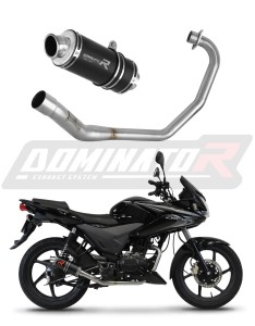 Honda CBF 125 2009 - 2014 Komplett avgassystem Ljuddämpare GP1 SVART + dB killer
