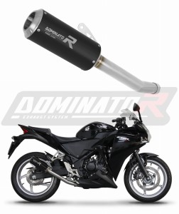 Honda CBR 250 R 2011 - 2013 Avgas Ljuddämpare GP SVART + dB killer