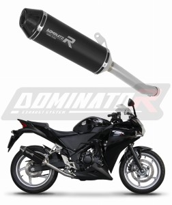 Honda CBR 250 R 2011 - 2013 Avgas Ljuddämpare HP3 SVART + dB killer