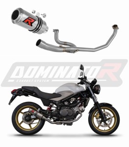 Honda VTR 250 2009 - 2015 Komplett avgassystem LjuddämpareGP + dB killer