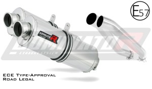 Z1000 EU-godkänd Avgas Ljuddämpare OVAL 2003 - 2006