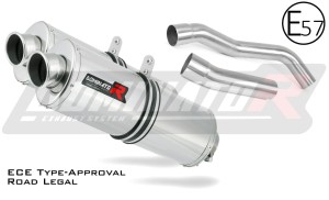 Z1000 EU-godkänd Avgas Ljuddämpare OVAL 2007 - 2009