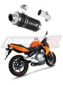 exhaust muffler DOMINATOR GP1 BLACK fits the motorcycle Kawasaki ER   6 N / F 650 2009   2011 6