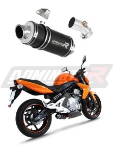Kawasaki ER - 6 N / F 650 2009 - 2011 Avgas Ljuddämpare GP1 SVART + dB killer