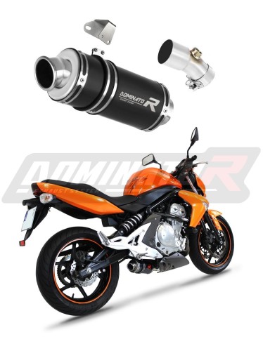 exhaust muffler DOMINATOR GP1 BLACK fits the motorcycle Kawasaki ER   6 N / F 650 2009   2011 6