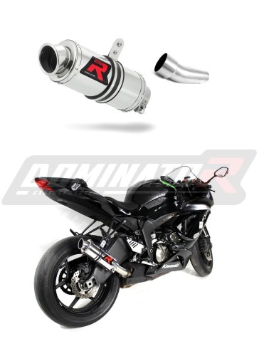 ZX6R ZX636 EXHAUST Kawasaki Muffler Auspuff Sportauspuff Silencer Echappement Silencieux Scarico Scarichi Escape Wydech Tłumik GP 1 2009 - 2016 Dominator x