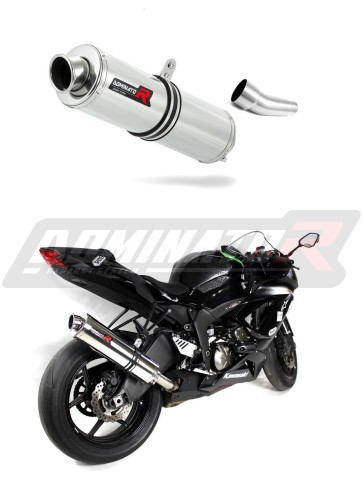 exhaust muffler DOMINATOR ROUND fits the motorcycle Kawasaki ZX6R 636 2009   2024 6