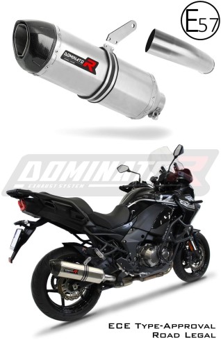 VERSYS 1000 Homologated Exhaust Kawasaki Muffler Auspuff Sportauspuff Silencer Echappement Silencieux Scarico Scarichi Escape Wydech Tłumik HP1 2019 - 2021 Dominator x
