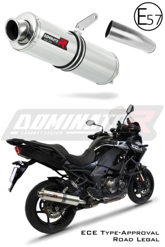 VERSYS 1000  Homologated Exhaust Kawasaki Muffler Auspuff Sportauspuff Silencer Echappement Silencieux Scarico Scarichi Escape Wydech Tłumik ROUND 2019 - 2021 Dominator x