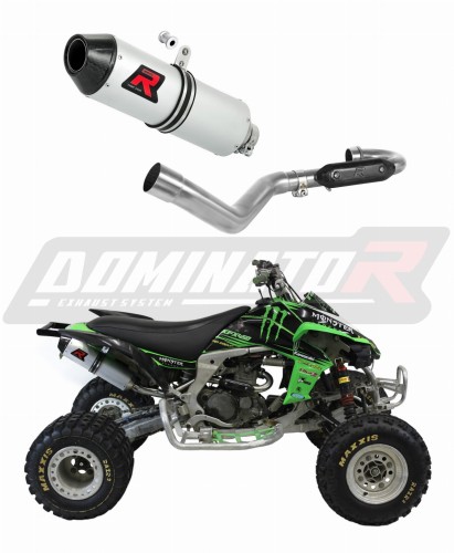 complete exhaust system with muffler DOMINATOR Full System MX2 fits the motorcycle Kawasaki KFX 450 2008   2014 6