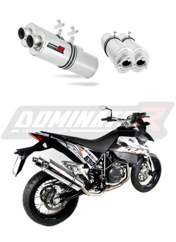 950 SE super enduro R EXHAUST KTM Muffler Auspuff Sportauspuff Silencer Echappement Silencieux Scarico Scarichi Escape Wydech Tłumik OVAL Dominator  x