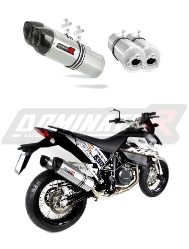 690 SM SUPERMOTO EXHAUST KTM Muffler Auspuff Sportauspuff Silencer Echappement Silencieux Scarico Scarichi Escape Wydech Tłumik Carbon Tip HP1 Dominator x
