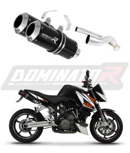 KTM 990 SUPER Duke 2005 - 2013 Avgas Ljuddämpare GP SVART + dB killer