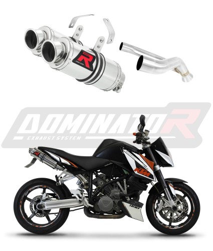 990 SUPER DUKE EXHAUST KTM Muffler Auspuff Sportauspuff Silencer Echappement Silencieux Scarico Scarichi Escape Wydech Tłumik ROUND 2005 - 2013 Dominator x